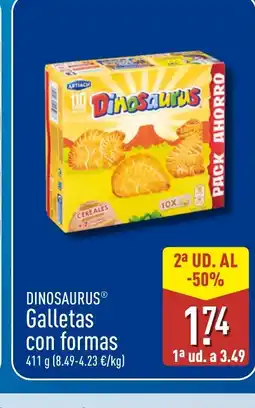 ALDI DINOSAURUS Galletas con formas oferta