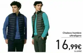 Carrefour Chaleco hombre ultraligero oferta