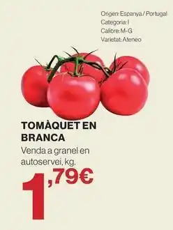 Hipercor Origen - tomaquet en branca oferta
