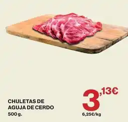 Hipercor Chuletas de aguja de cerdo oferta
