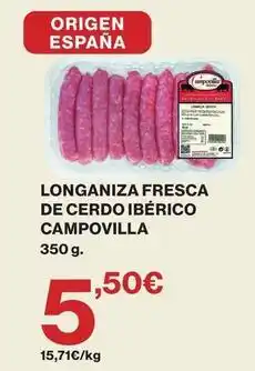 Supercor Campomayor - longaniza fresca de cerdo iberico oferta