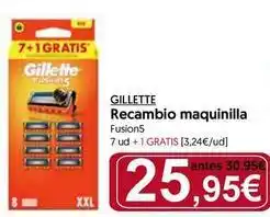 Hiper Usera Gillette - recambio maquinilla oferta