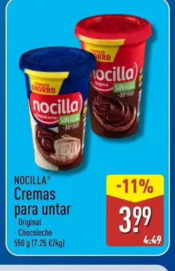 ALDI NOCILLA Cremas para untar oferta