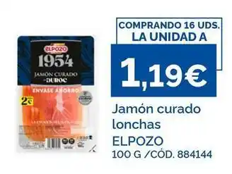 Dialsur Cash & Carry Elpozo - jamon curado lonchas oferta