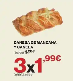 Hipercor Danesa de manzana y canela oferta