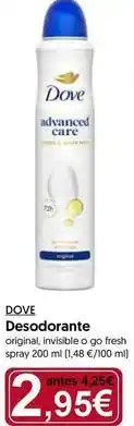 Hiper Usera Dove - desodorante oferta