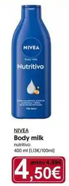 Hiper Usera Nivea - body milk oferta