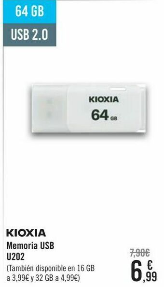 Carrefour Kioxia memoria usb u202 oferta
