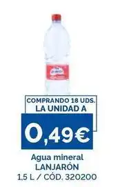 Dialsur Cash & Carry Lanjarón - agua mineral oferta