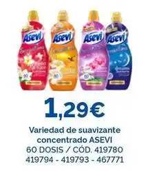 Dialsur Cash & Carry Asevi - variedad de suavizante concentrado oferta