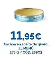Dialsur Cash & Carry El menu - anchoa en aceite de girasol oferta
