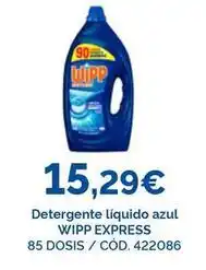 Dialsur Cash & Carry Wipp express - detergente liquido azul 85 dosis / cod. 422086 oferta