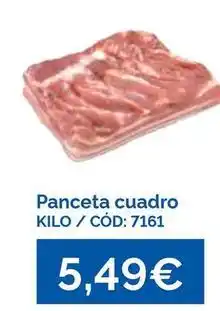 Dialsur Cash & Carry Panceta cuadro oferta