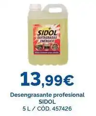 Dialsur Cash & Carry Sidol - desengrasante profesional oferta