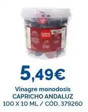 Dialsur Cash & Carry Capricho - vinagre monodosis oferta