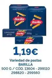 Dialsur Cash & Carry Barilla - variedad de pastas oferta