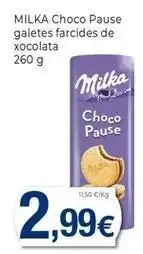 Keisy Milka - choco pause galetes farcides de xocolata oferta