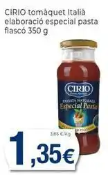 Keisy Cirio - tomàquet italià elaboració especial pasta flasco oferta