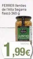 Keisy Ferrer - llenties de l'alta segarra flasco oferta