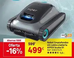 Leroy Merlin Home - robot limpiofondo sin cable a bateria aiper oferta