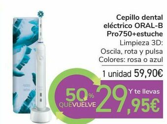 Carrefour Cepillo dental eléctrico oral-b pro750+estuche oferta