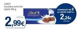 Keisy Lindt - xocolata amb llet rajola oferta