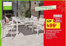 Leroy Merlin Lyra - conjunto de aluminio l oferta