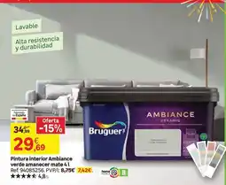 Leroy Merlin Bruguer - pintura interior ambiance verde amancer mate oferta