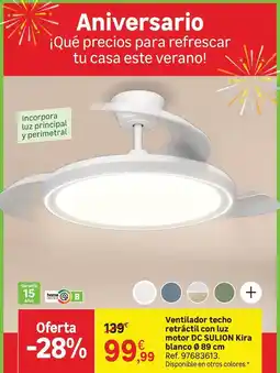 Leroy Merlin Lg - ventilador techo rectact100 nuz macro pic solunkira oferta