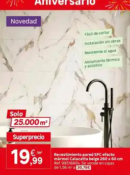Leroy Merlin Solo - revestimiento pared spc efecto marimol oferta