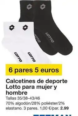 Zeeman Lotto - calcetines de deporte para mujer y hombre oferta