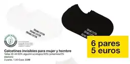 Zeeman Organic - calcetines invisibles para mujer y hombre oferta
