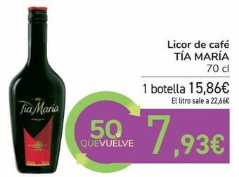 Carrefour Licor de café tía maría oferta