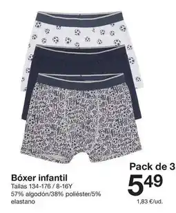 Zeeman Bayer - boxer infantil oferta