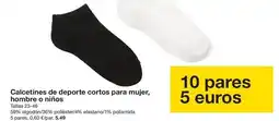 Zeeman Calcetines de deporte cortos para mujer, hombre o niños oferta