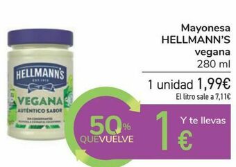 Carrefour Mayonesa hellmann's vegana oferta