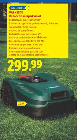Lidl PARKSIDE Robot cortacésped Smart oferta
