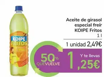 Carrefour Aceite de girasol especial freír koipe fritos oferta