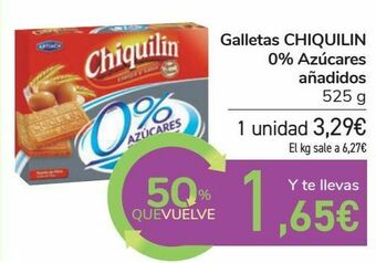 Carrefour Galletas chiquilin 0% azúcares añadidos oferta