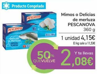 Carrefour Mimos o delicias de merluza pescanova oferta