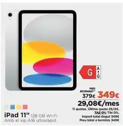 El Corte Inglés Última - ipad 11 128 gb wi-fi oferta