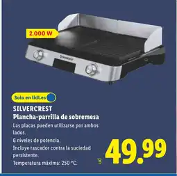 Lidl SILVERCREST Plancha-parrilla de sobremesa oferta