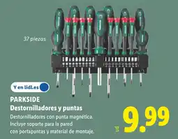 Lidl PARKSIDE Destornilladores y puntas oferta