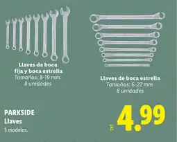 Lidl PARKSIDE Llaves oferta