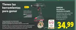 Lidl PARKSIDE Atornilladora taladradora recargable oferta