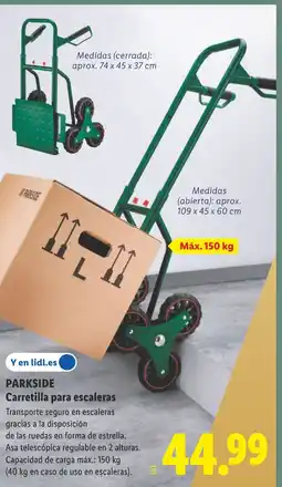 Lidl PARKSIDE Carretilla para escaleras oferta