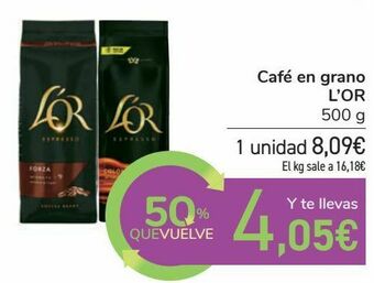 Carrefour Café en grano l'or oferta