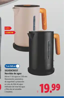 Lidl SILVERCREST Hervidor de agua oferta