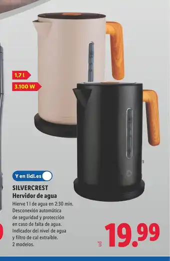 Lidl SILVERCREST Hervidor de agua oferta