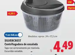 Lidl SILVERCREST Centrifugadora de ensalada oferta